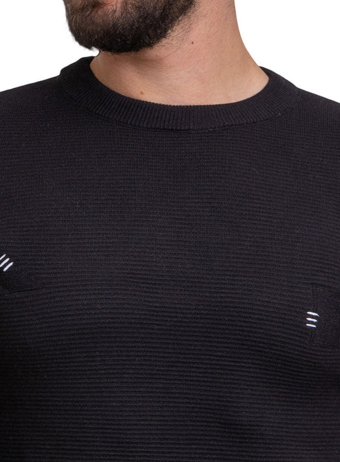 Black - Design p2250 PF - Round Pullover - Khotwh
